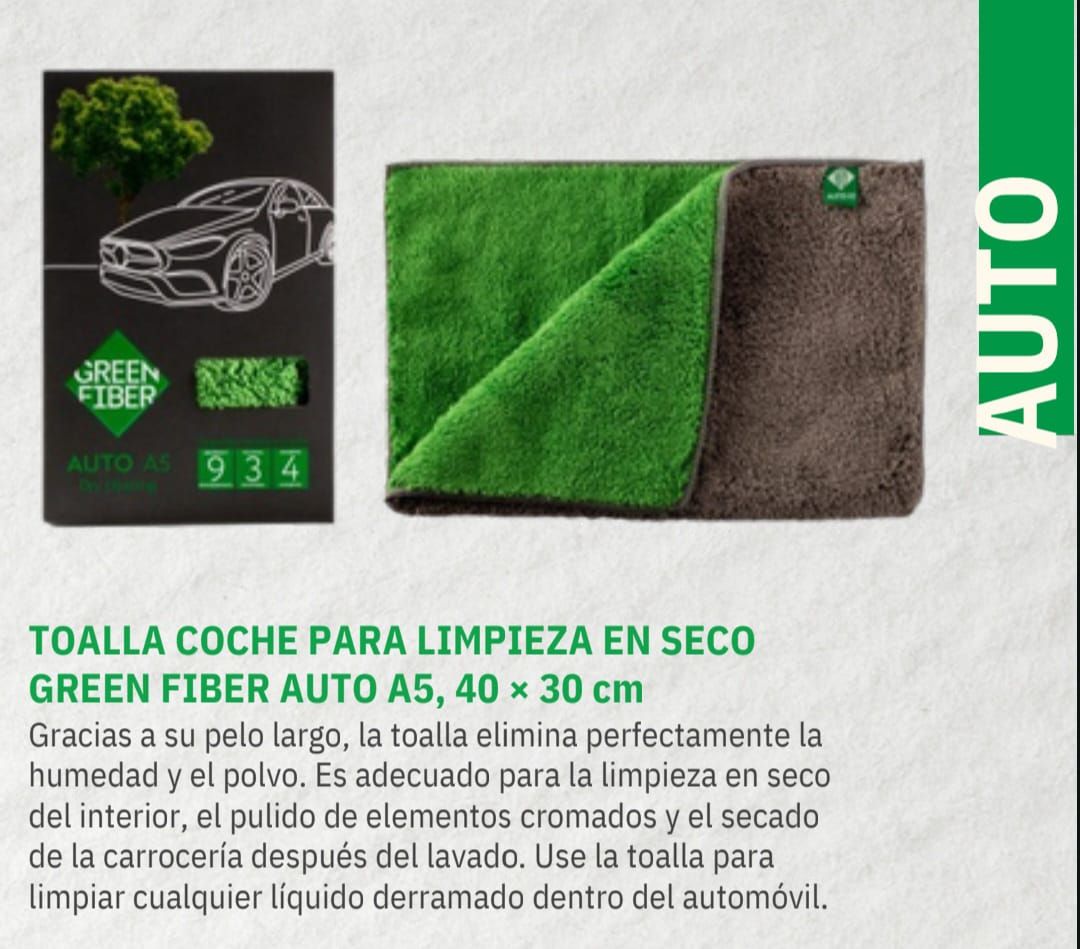 GREEN FIBER AUTO A5 40X30 cm.