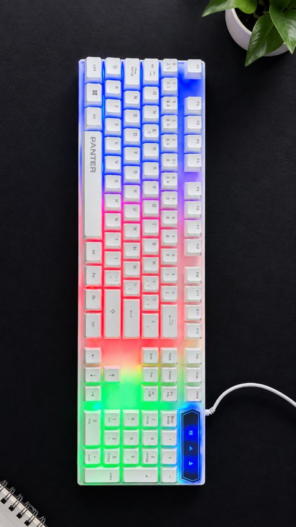 Teclado Blanco con luces RGB