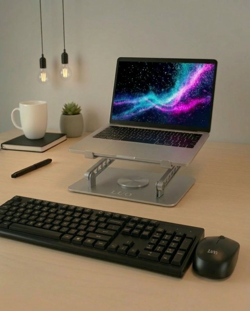 Combo Office: Soporte + Kit Mouse/Teclado