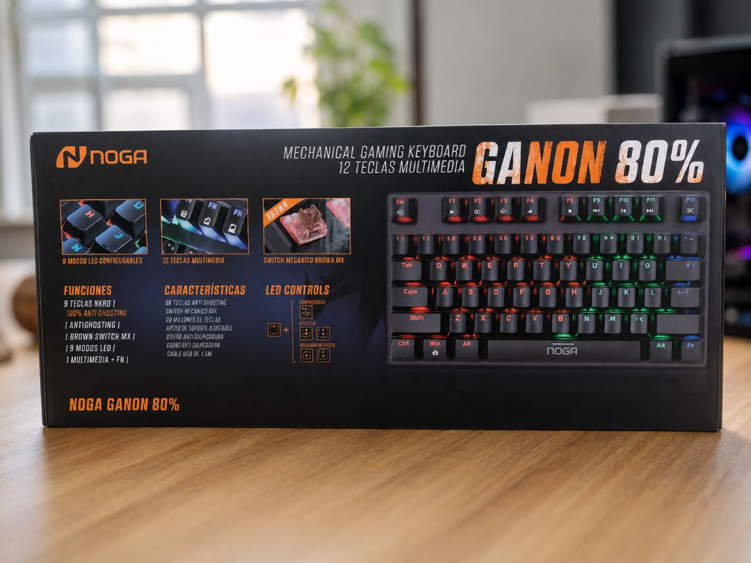Teclado Gamer Mecanico 80% Retroiluminado