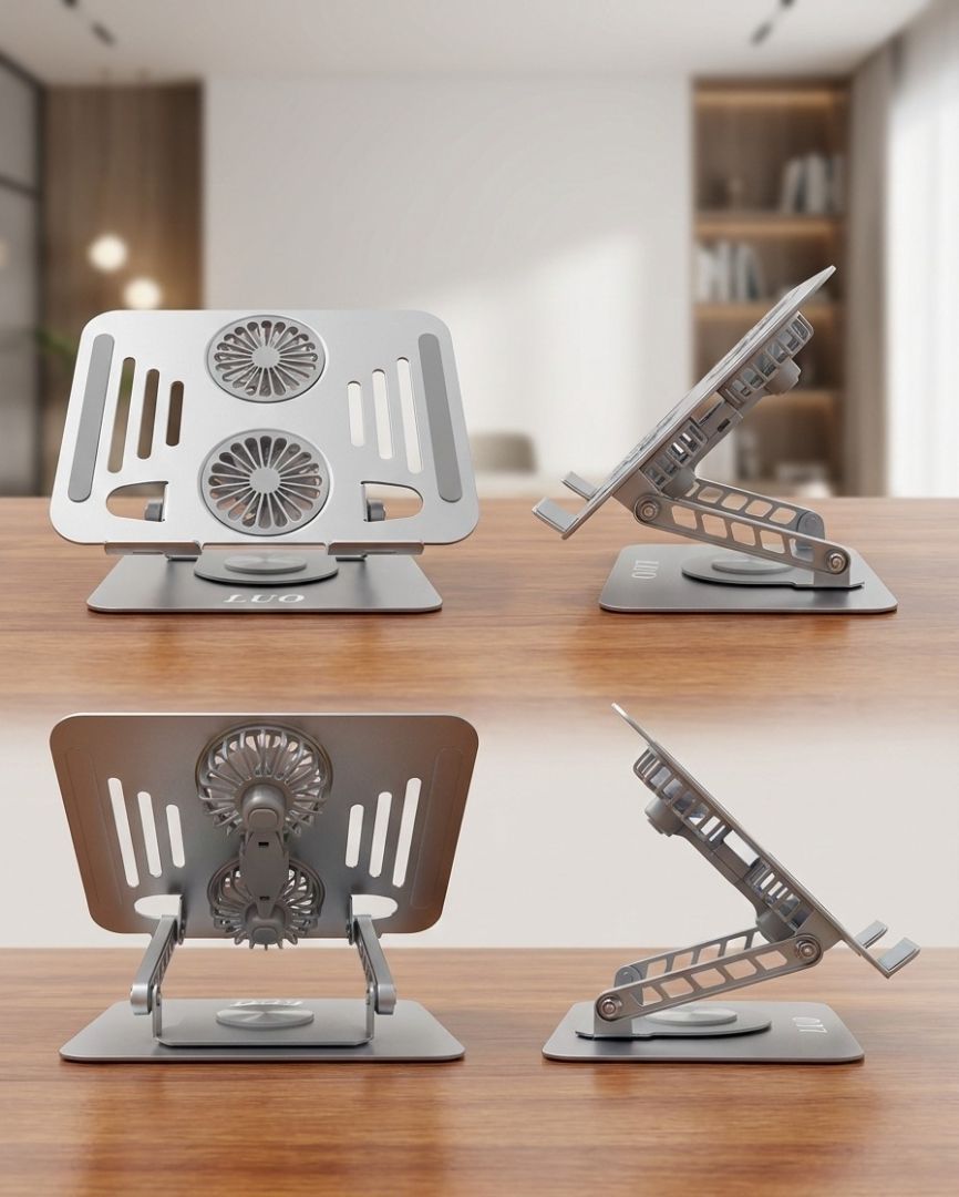 Soporte para Notebook de metal 360°