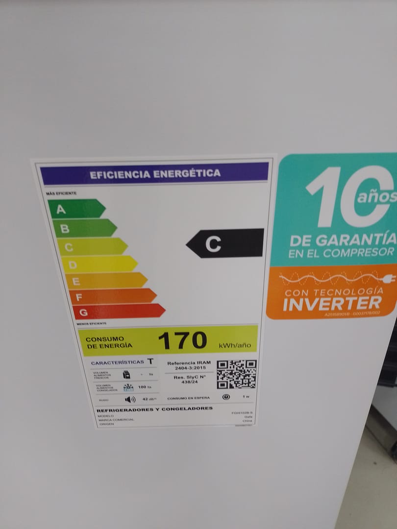 Freezer horizontal Gafa Inverter